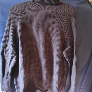 L.L. Bean Women's Dark Brown Cowl Neck Sweater